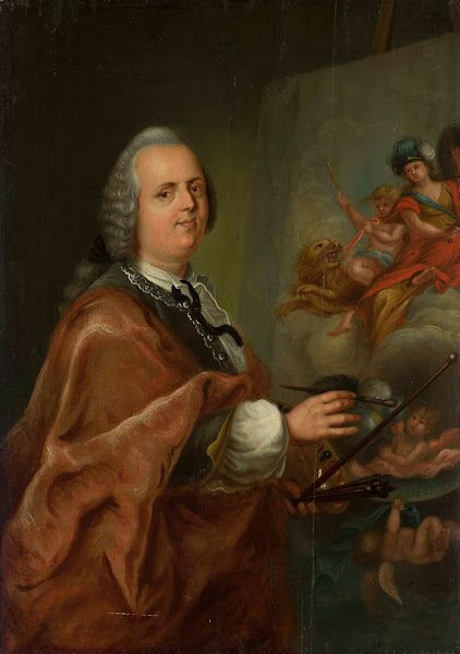 Self portrait at work 1760s