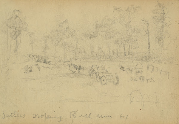 Sutlers crossing Bull Run 1861