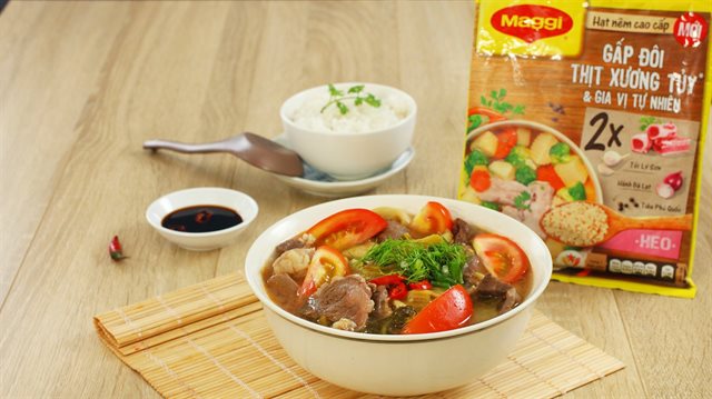 Canh Cải Chua Thịt Bò