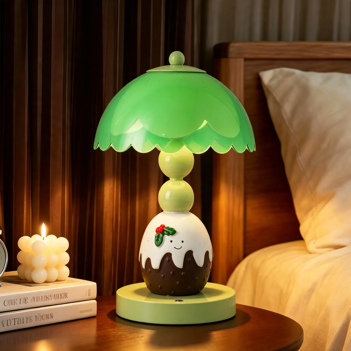 Cake-shaped table lamp, cute design