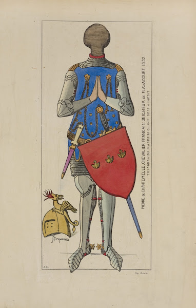 Pierre de Chantemelle chevalier Francais siegneur de Flavacourt 1352 Tombeau de