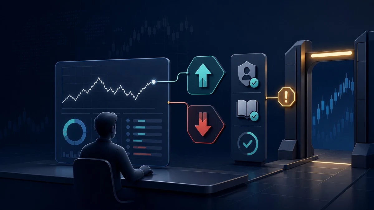 Investor completing a simulated leveraged-product training checkpoint before entering a live market