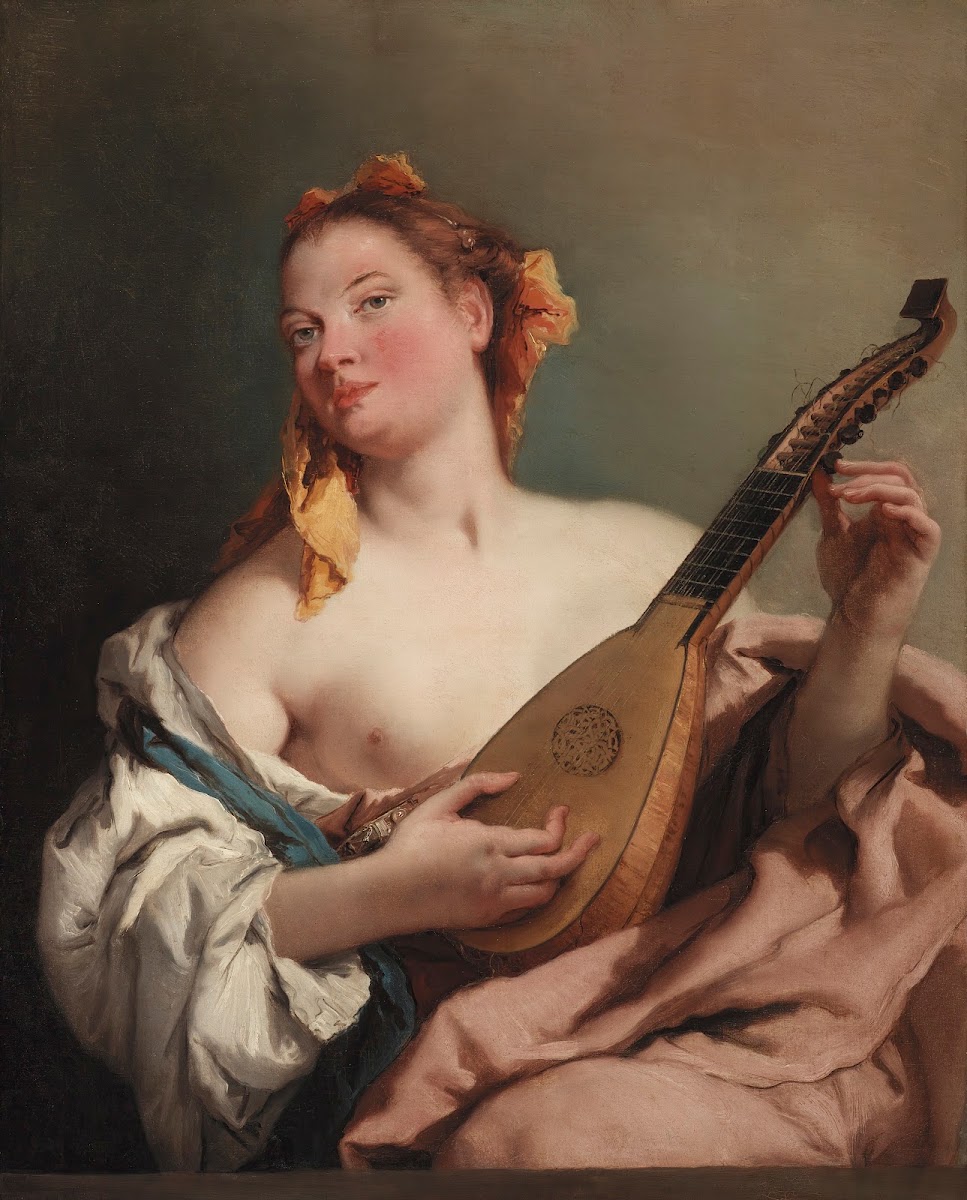 Woman with a Mandolin ca between 1755 and 1760