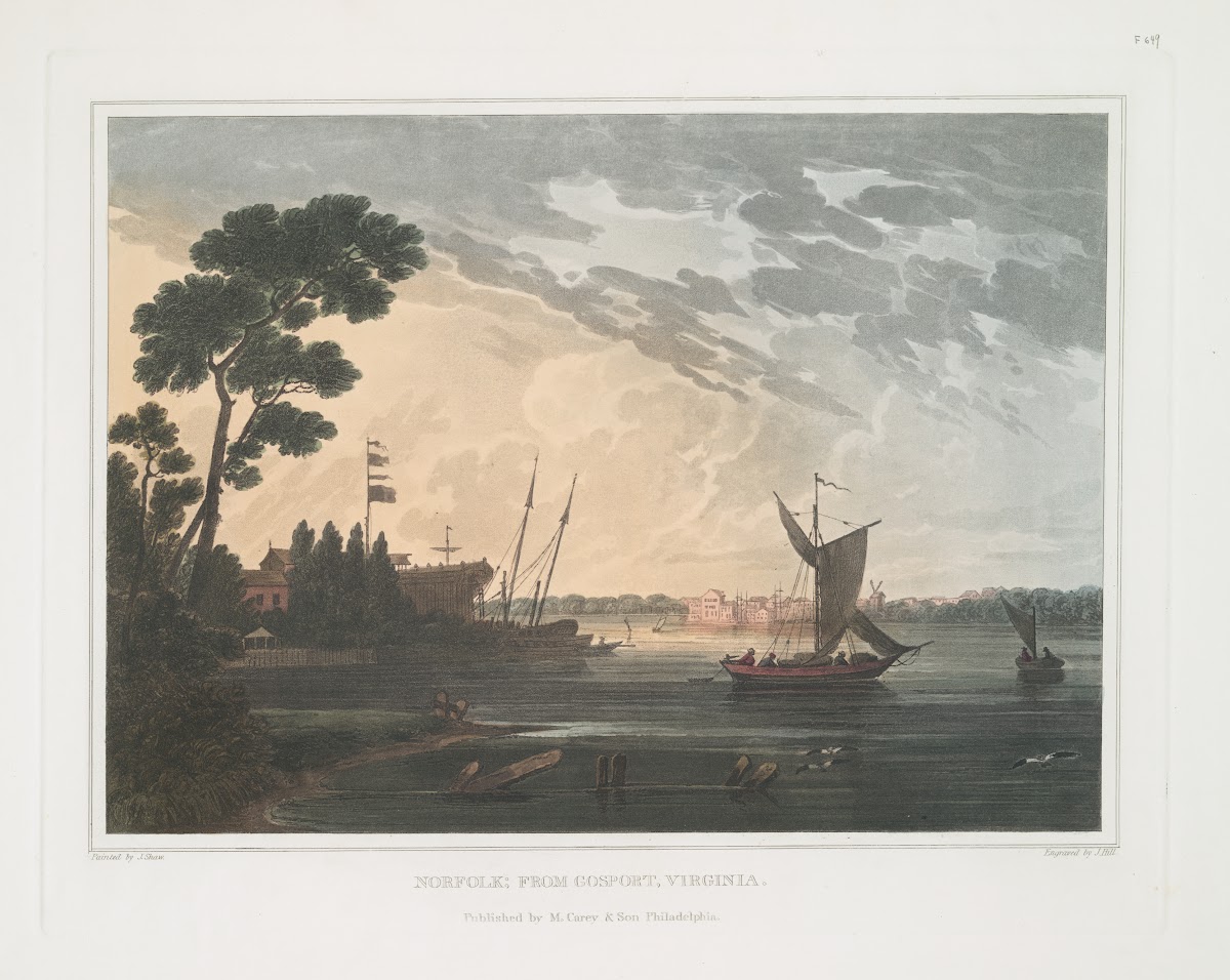 Norfolk from Gosport Virginia 1819   1821