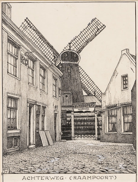 De Achterweg Raampoort Te Amsterdam 20th Century