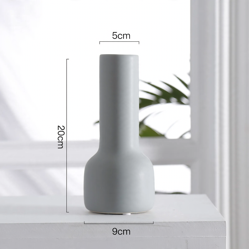 Ceramic Flower Vase, Scandinavian Design