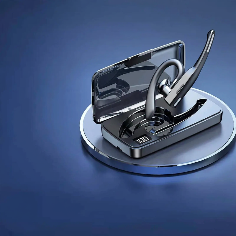 Ear headset with voice control and NFC functionality
