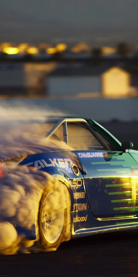 Smoke, Vehicle, Nissan, Nissan 350Z, Nissan Fairlady Z, Car 5K Phone Wallpaper