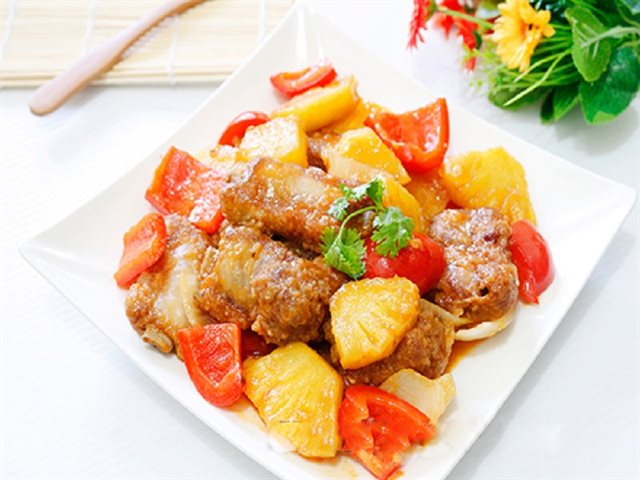 Sườn Chiên Giòn Sốt Thơm