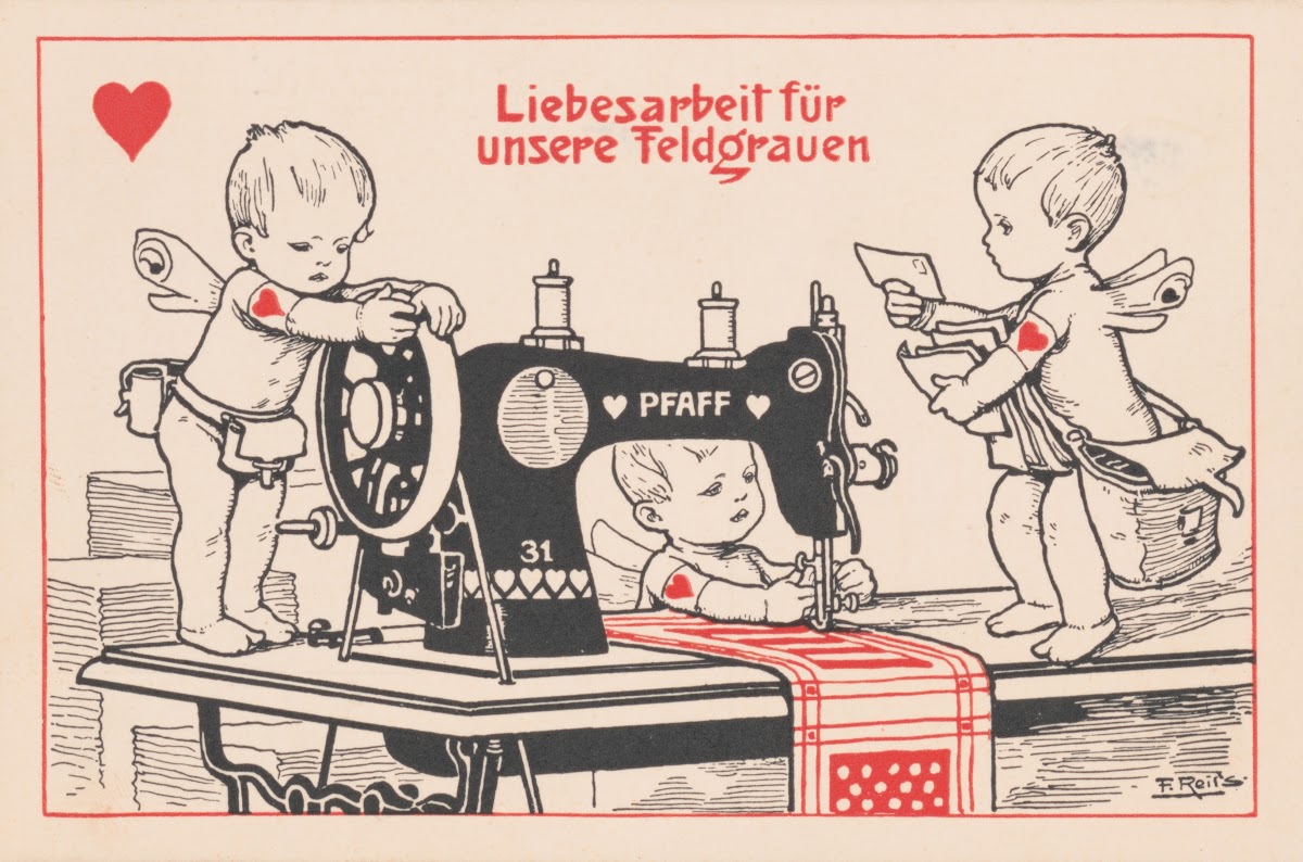 Liebesarbeit für unsere Feldgraven 1914