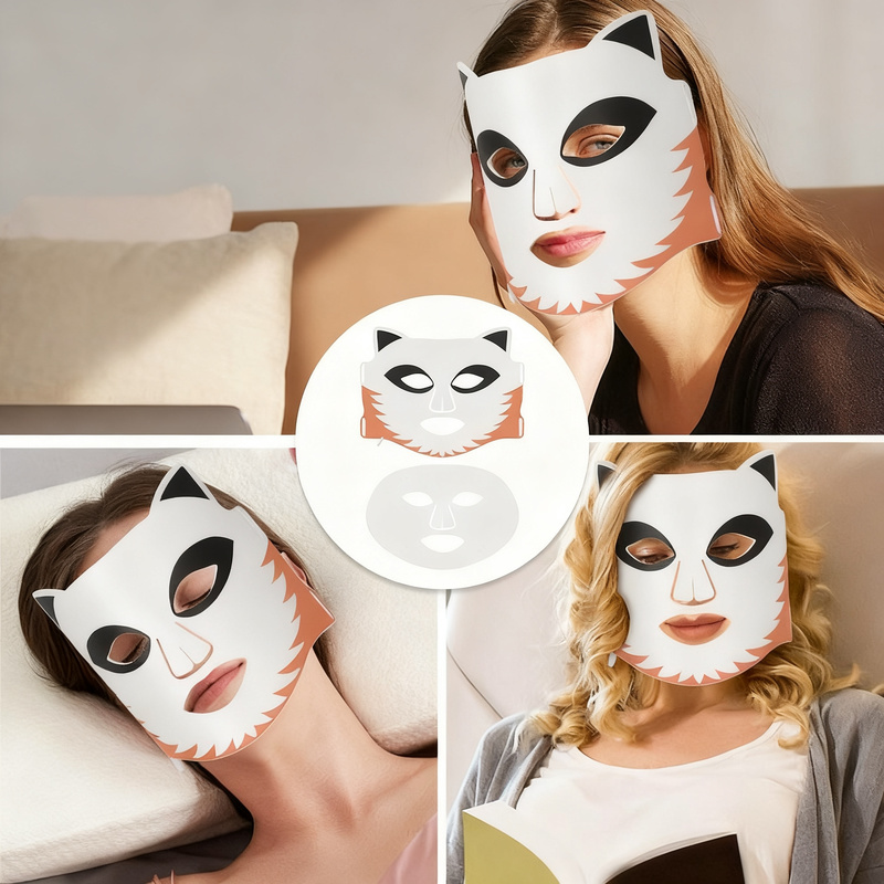 LED-Rotlicht-Gesichtsmaske