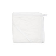 Children's towel 100x100 Twins muslin white