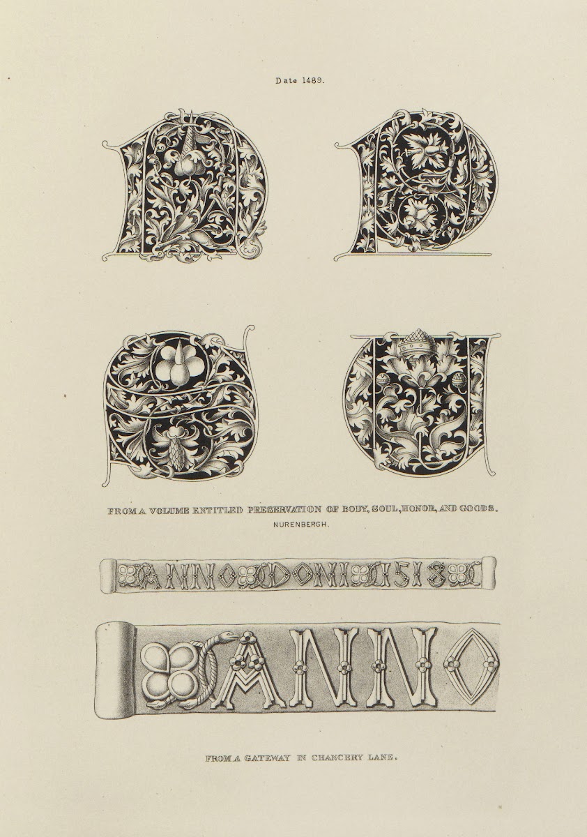 Alphabets  numerals and devices of the middle ages Pl27 1845