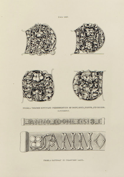Alphabets  numerals and devices of the middle ages Pl27 1845