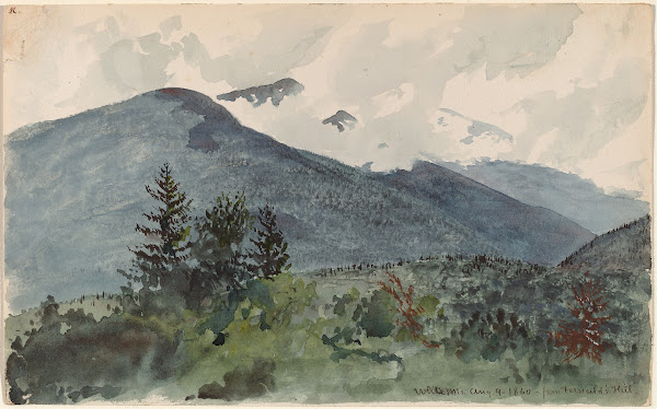 White Mountains from Fernalds Hill 1860