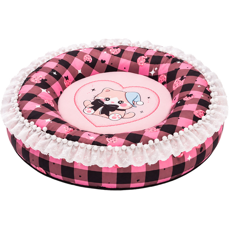 Pet lying mat, elliptical, washable, all-season