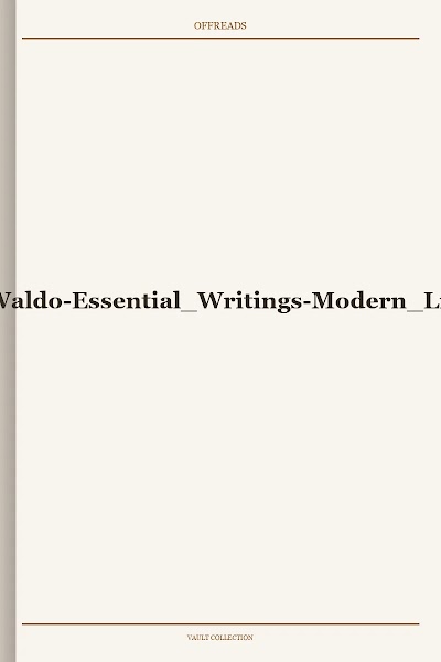 Emerson, Ralph Waldo-Essential Writings-Modern Library, 2000