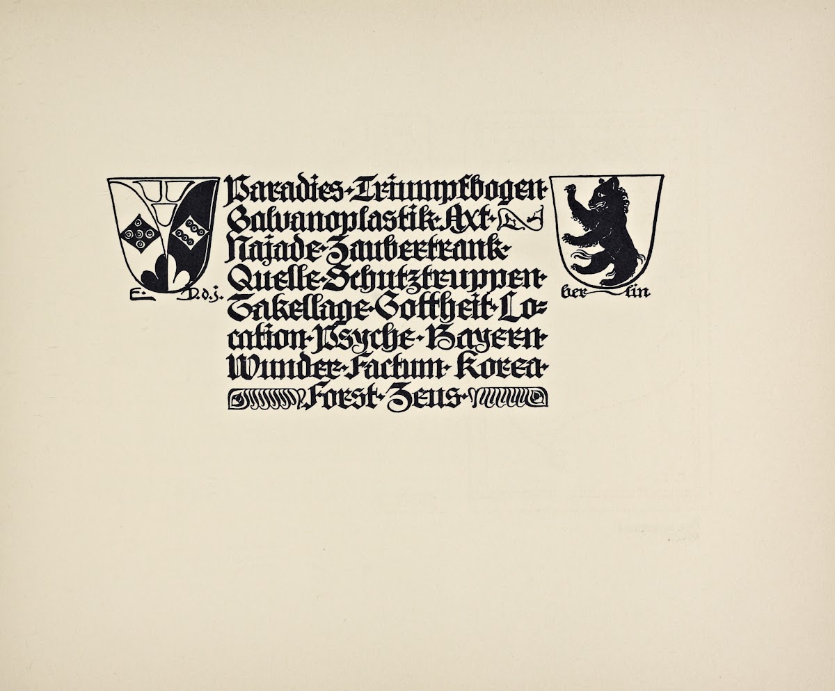Beispiele kunstlerischer Schrift Pl009 1900