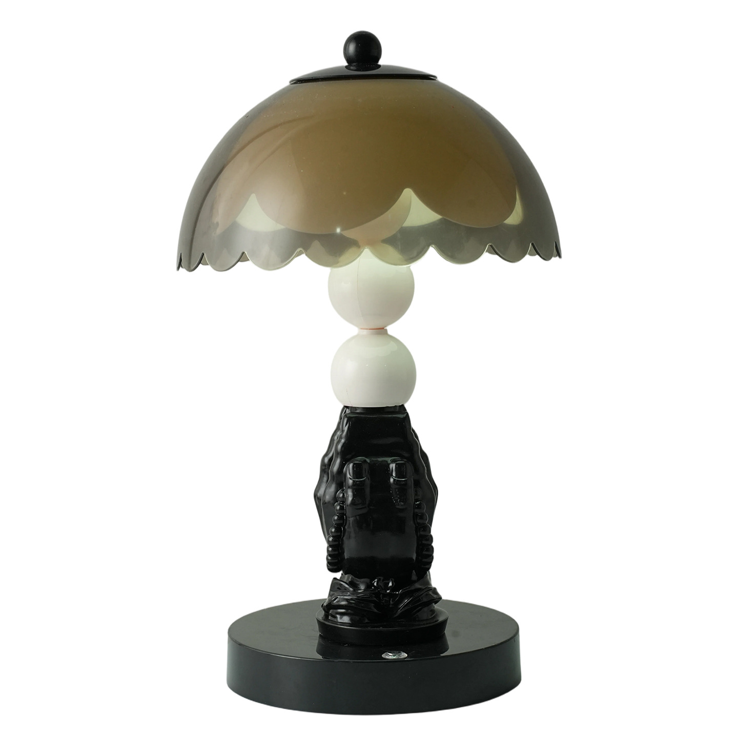 Bedside lamp with hands motif, modern