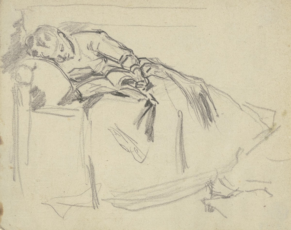Auf dem Sofa eingeschlafene Frau