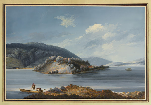 Vue de lIsle de St Pierre sur le Lac de Bienne