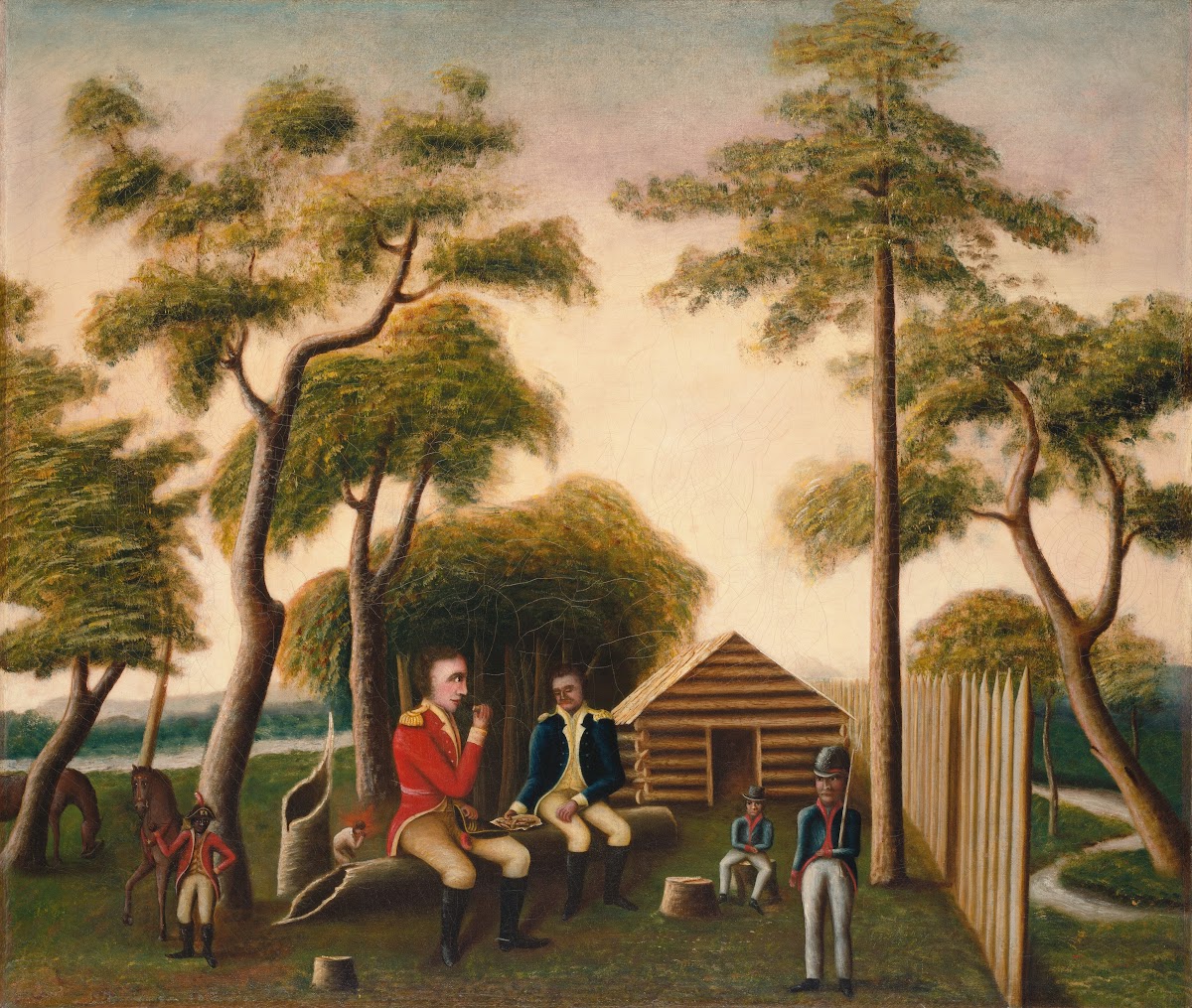 Marion Feasting the British Officer on Sweet Potatoes 1848