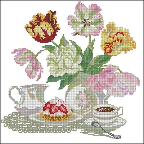 CMP 170048 Lunch With Flowers