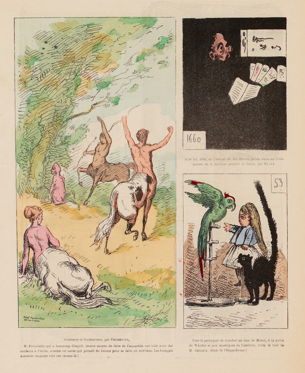 Centaures et centauresses par Fromentin Manet M Arnaud 1868