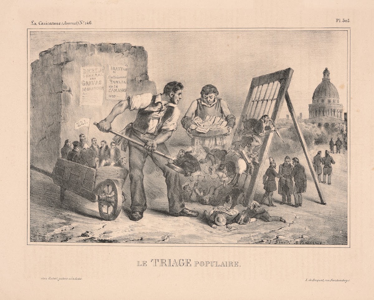 Le triage populaire The popular triage 1832