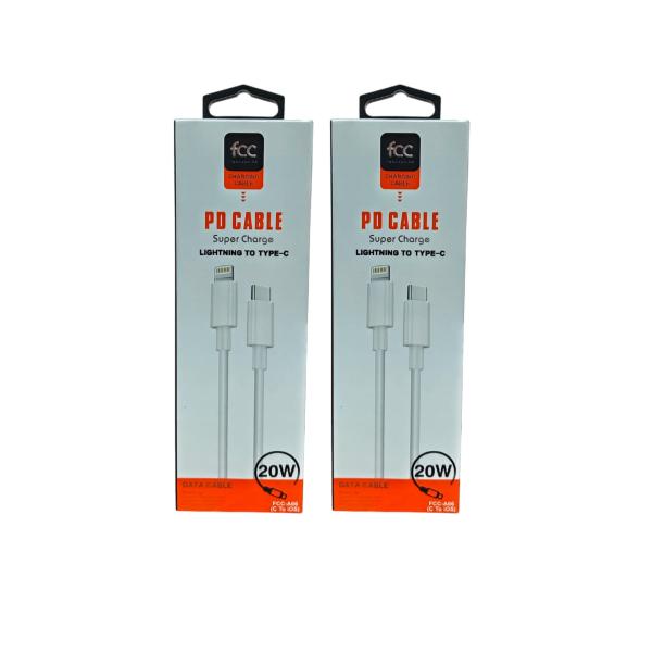 CABLE FCC A66 TIPO C A IPHONE 20W