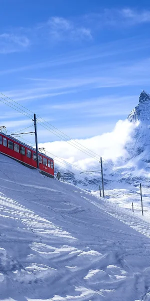 Zermatt, Switzerland, Alps, Snow, Mountains 4K Wallpaper Background