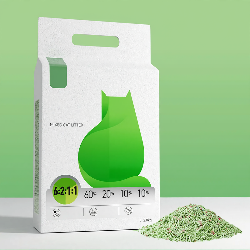 Tofu and Bentonite Cat Litter with Green Tea Scent