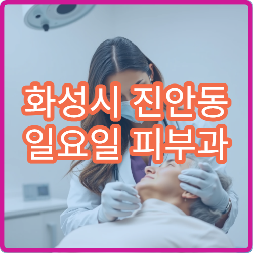 화성시 진안동 일요일 피부과 병원 안내 주말 피부과 영업 정보