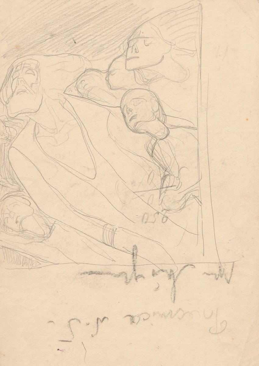 Sketches for the composition Over the fields on both sides