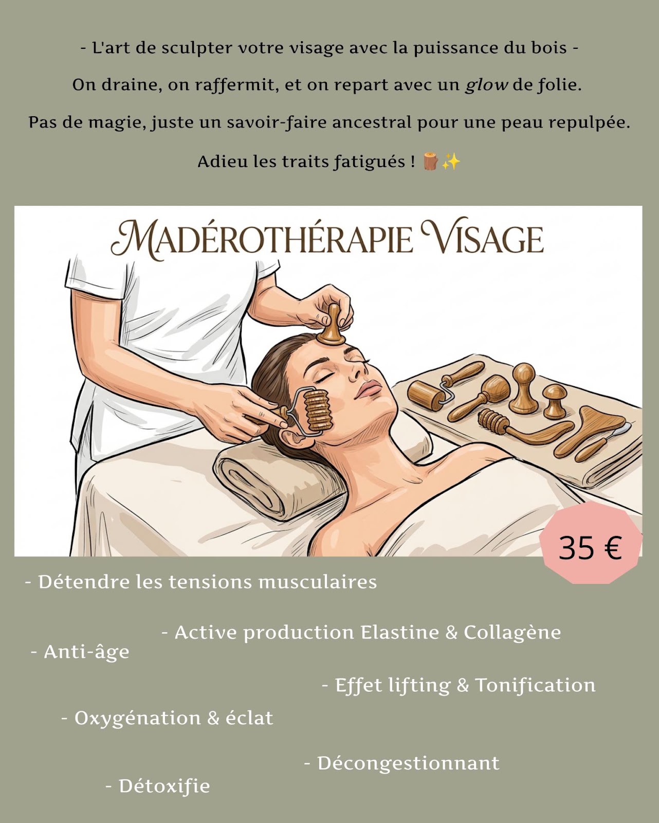 Madérotherapie visage