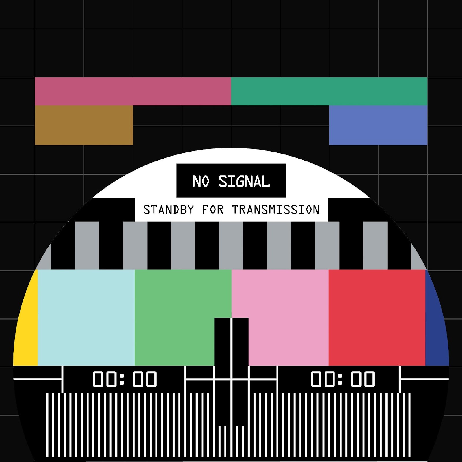 Download Tv Test Signal, No Signal, Retro Television, Color Bars 2K iPhone