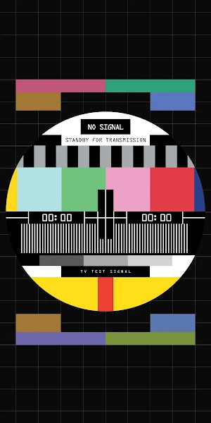 Tv Test Signal, No Signal, Retro Television, Color Bars 2K iPhone Wallpaper Background
