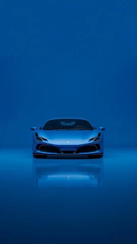 Blue Luxury Sport Car Studio