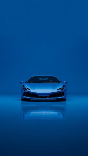 Blue Luxury Sport Car Studio - Free mobile Wallpaper