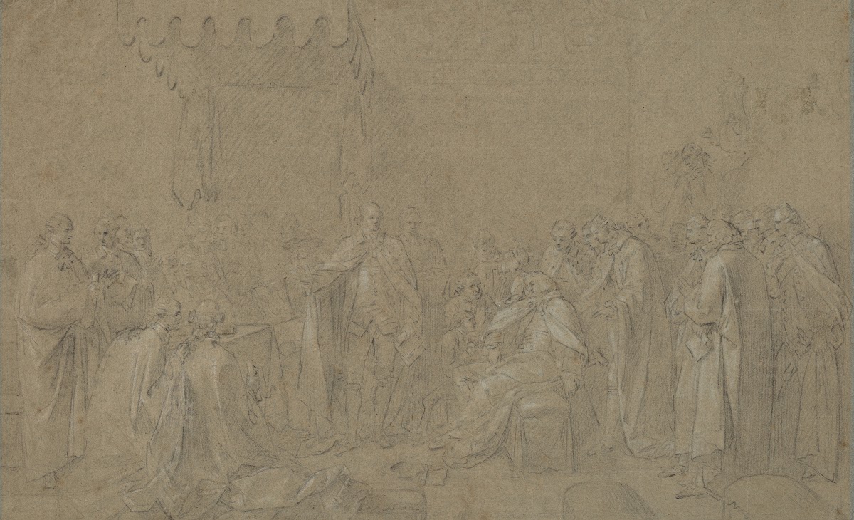 Study for The Death of the Earl of Chatham 1779
