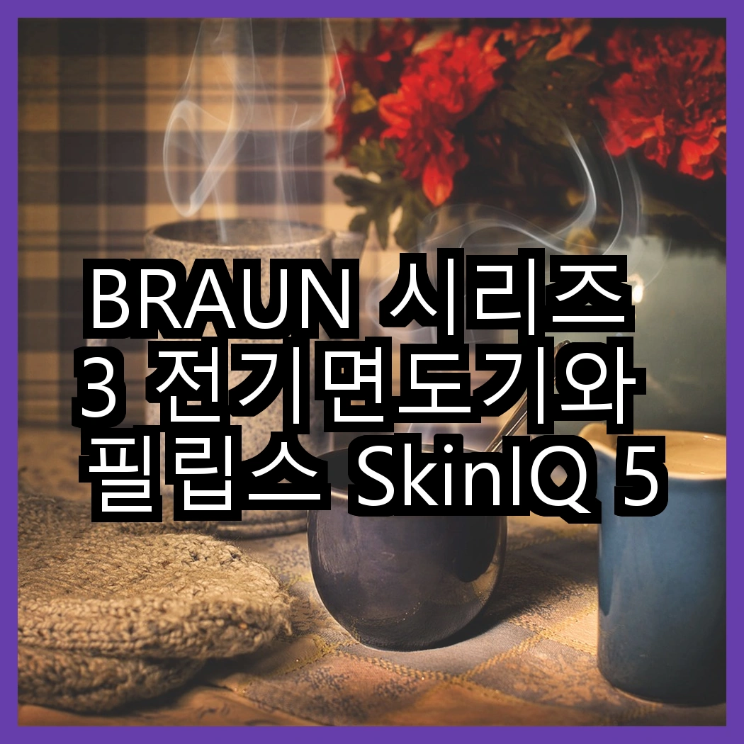 BRAUN 시리즈 3 전기면도기와 필립스 SkinIQ 5000 시리즈의 차별점, 어떤 선택이 더 매력적일까? 썸네일
