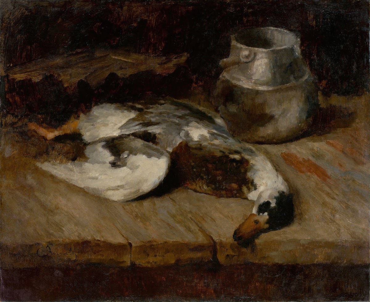 Wildente und Blechdose Circa 1885 90