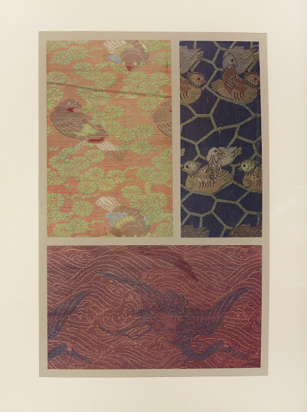 Oiseaux dans les arbres  canards mandarins  vol de grues sur les flots 1913