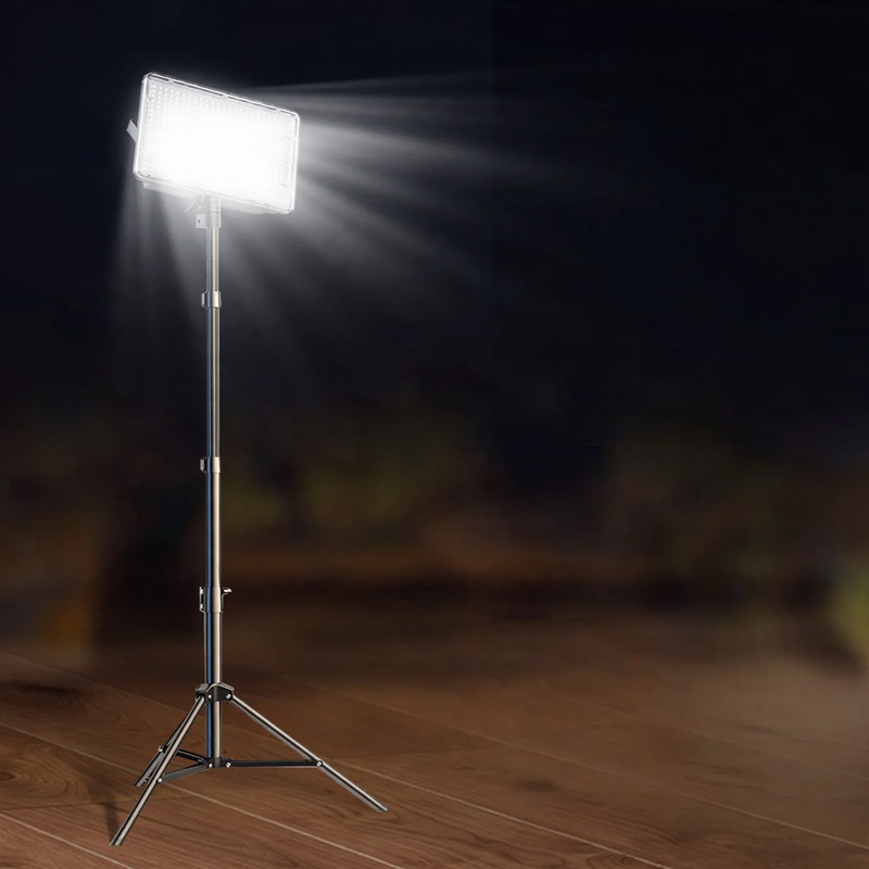 LED camping lamp with battery and emergency light function