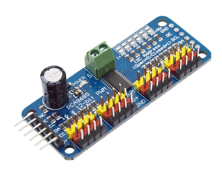 16-Channel 12-bit PWM/Servo Driver I2C interface PCA9685