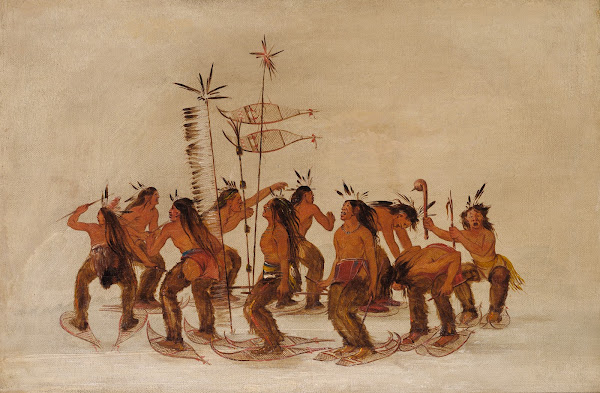Snowshoe Dance At The First Snowfall 1835 1837