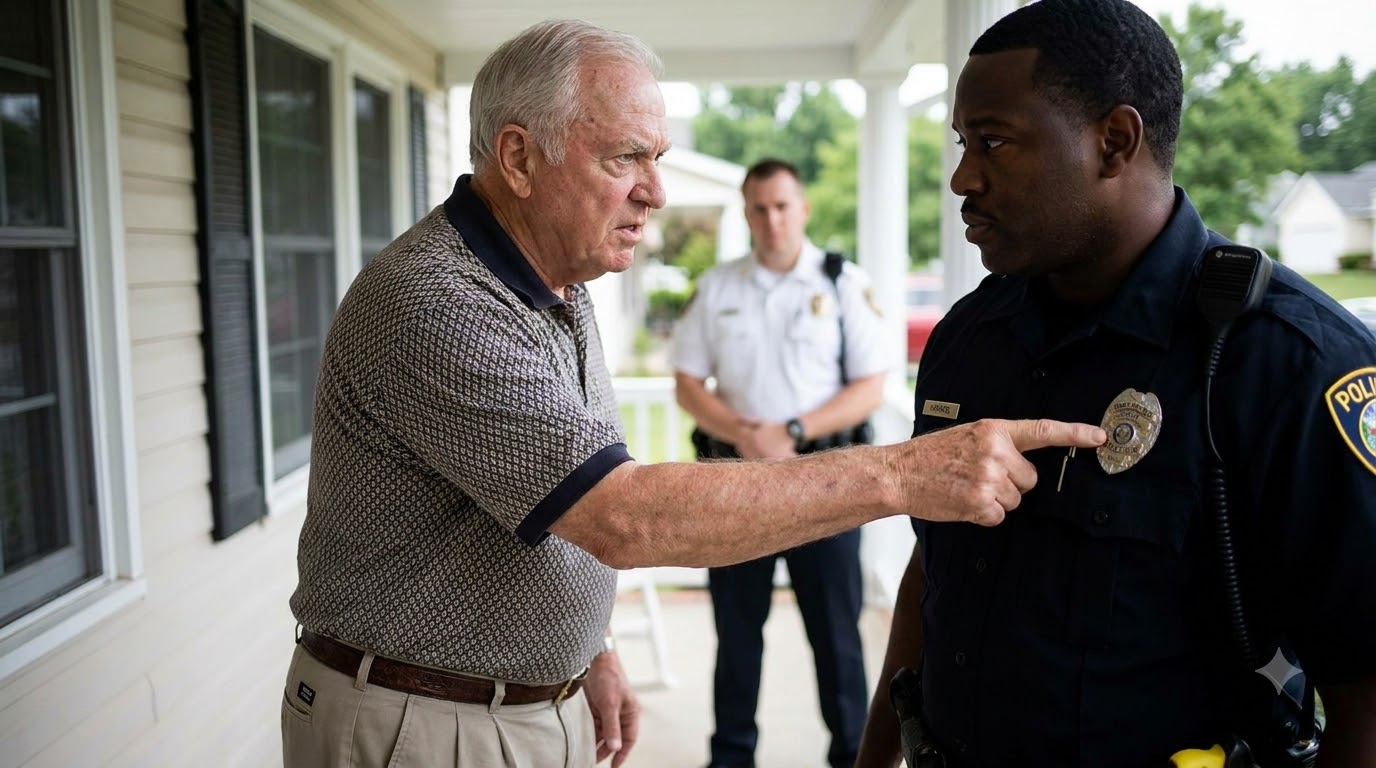 I Want A White Officer.” The Homeowner Said It Directly To Officer Harris, Pointing At His Badge As Though The Uniform Meant Nothing.