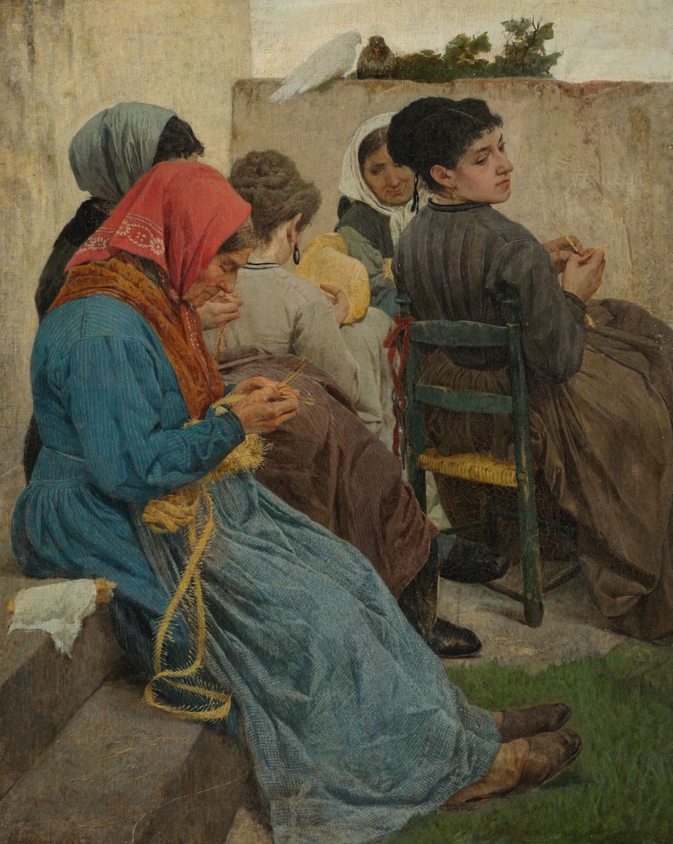 Le trecciaiole di paglia 1868