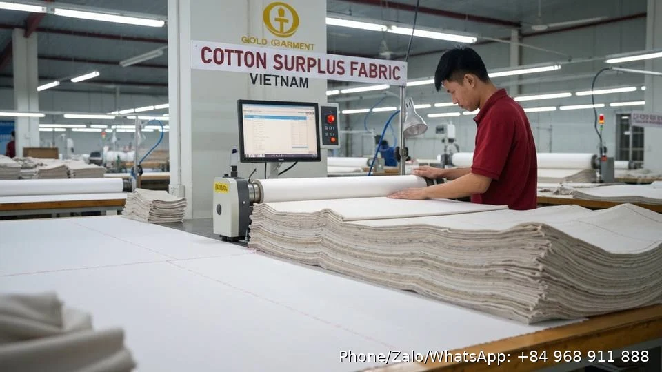 Cotton Surplus Fabric - Gold Garment Vietnam