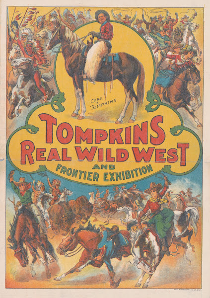 Tompkins real wild west frontier exhibition 1910